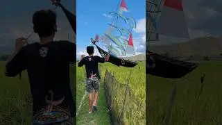 Playing kites with Mas Bayu Kendang