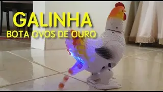 Galinha de brinquedo que bota ovos - com música !!