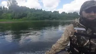 Лодка пвх нднд Хантер 360 + мотор Marline 9.9 на 9 винте. Река томь.