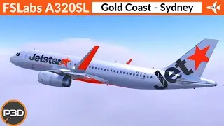[P3D v5.3] FSLabs A320 SL Jetstar | Gold Coast to Sydney | VATSIM Full flight