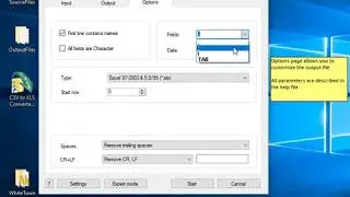 CSV to XLS Converter, video manual