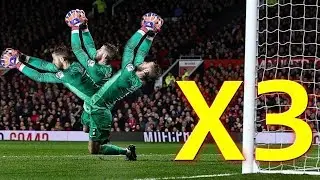 Unbelievable Triple Saves in Football ● HD
