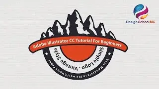 Vintage Logo Tutorial for Adobe Illustrator - How to Create Mountain Retro Logo Design for Beginners