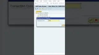 How to Add Transaction code to Favorites in SAP 