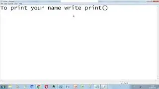 How to print your name in Python.