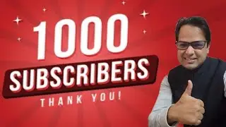 Thank You All 1000 Subscribers!!!