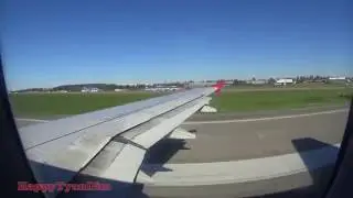 Взлёт из Пулково и мягкая посадка в Калининграде (Аэропорт Храброво) на Airbus A-319.
