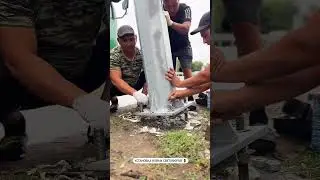 Установка новых светофоров в Павлодаре