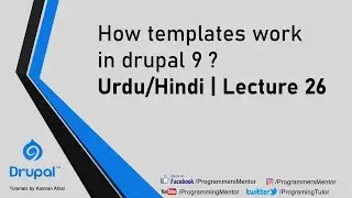 How templates work in Drupal 9 | Working With Twig Templates | Urdu/Hindi  | Lecture-26