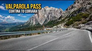 Valparola Pass Scenic Drive 4K 🇮🇹 One of the Best Dolomites Drives