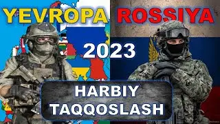 Yevropa davlatlari va Rossiya harbiy taqqoslash || Rossiya va Yevropa || 2023