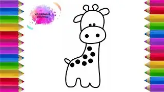 Tutorial menggambar jerapah //tutorial how to draw A giraffe #tutorial #menggambar #jerapah