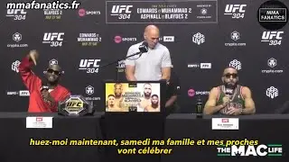 La conférence de presse complète de l'UFC 304 (en français)