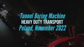 Watch This Massive TBM Tunnel Boring Machine Transport in Poland! DJI Mini 3 footage