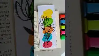 DIY Boho bookmark painting🔖😍💚 #shorts #bmartcreations #bookmark #youtubeshorts #art #song #creative