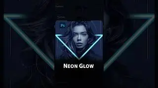 Create Neon Glow effect in Photoshop #shorts