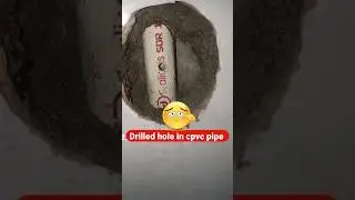 how to fix drill hole in cpvc pipe #cpvc #plumbing #plumber #shorts #youtubeshorts