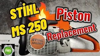 Stihl MS 250 chainsaw piston replacement timelapse/stihl ms250 motorlu testere piston değişimi#ms250