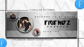 How to make simple Facebook group cover photo design 2021 | Pixellab Tutorial | Asik Ahmed official