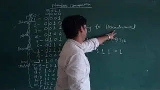 Binary Number System to hexadecimal conversion in hindi
