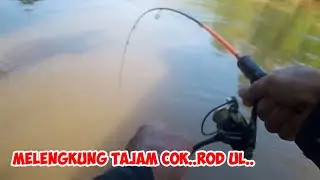 mancing disungai ini,ikan besar apa yang narik joran UL...