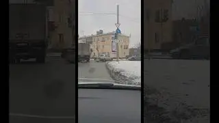 Грубое нарушение правил ПДД г.Омск. 
