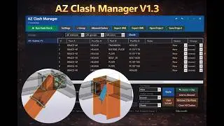 AZ Clash Manager V1.3 - Tekla Structures Clash Detection Application