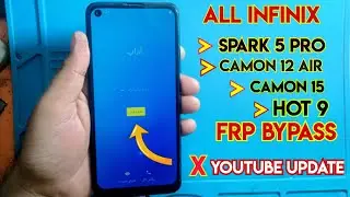 Tecno Camon 12 air Frp bypass You tube update | Infinix Hot 9/Spark 5 pro Frp bypass You tube update