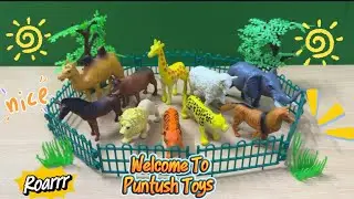 Animal Names Learning for kids and toddlers| Introducing animals | fun animal toys | 