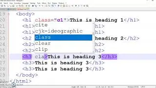 CSS Style Selectors: Tag, id  and class