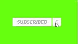 subscribe click button green screen animation #3