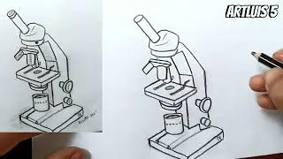 Как нарисовать микроскоп