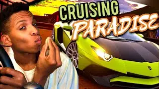 Checking out the BEST RP MAP In GT7 in TheStradman's Aventador! (Logitech G29)