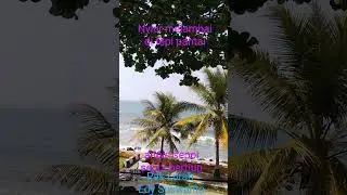 # Nyiur melambai, di tepi pantai timur Pangandaran Jabar. subhanallah