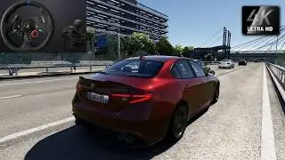 510 HP Giulia Quadrifoglio | Steering Wheel Gameplay | Assetto Corsa
