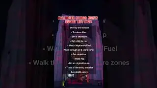 Halloween Horror Nights Bucket List 2024! #hhn