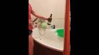 Как открыть шампанское с помощью ножа!