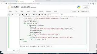 Interface Python with MySql part 5 deleting record from table