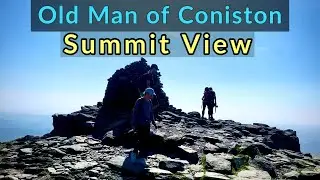 The Old Man of Coniston : Labelled Summit View Panorama - Lake District Southern Fells