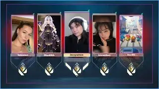 The all streamer girl 5 stack | Valorant Funny Moments