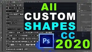 Custom Shapes in Adobe Photoshop CC || Mastering Shapes in Adobe Photoshop CC