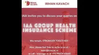 Discussion on IAA Group Health Insurance Scheme  - Query Resolution meeting -  7 Aug 23