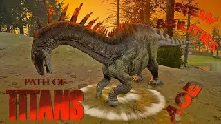 Area Of Effect And Many Kick Abilities! -Path of Titans PTB-