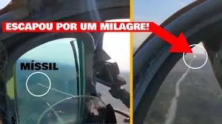 Um MILAGRE: Jato sobrevive ao ataque de 2 mísseis, mesmo sendo danificado