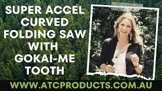 Super Accel Curved Folding Saw, with scraper teeth.