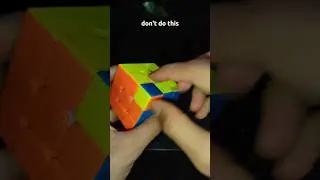 don't do this in Rubiks cube #shorts