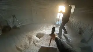 Cleaning Out the Wheat Silo!