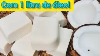 Homemade Coconut Soap Made with Coconut Pulp #06RecipesCristina