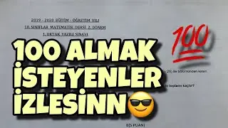 10.Sınıf Matematik 2.Dönem 1.Yazılı