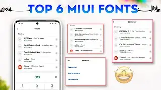 Amazing Top 6 Miui Fonts - Bold, Cursive, Italic and iOS Fonts🔥| Available on Theme Store😃